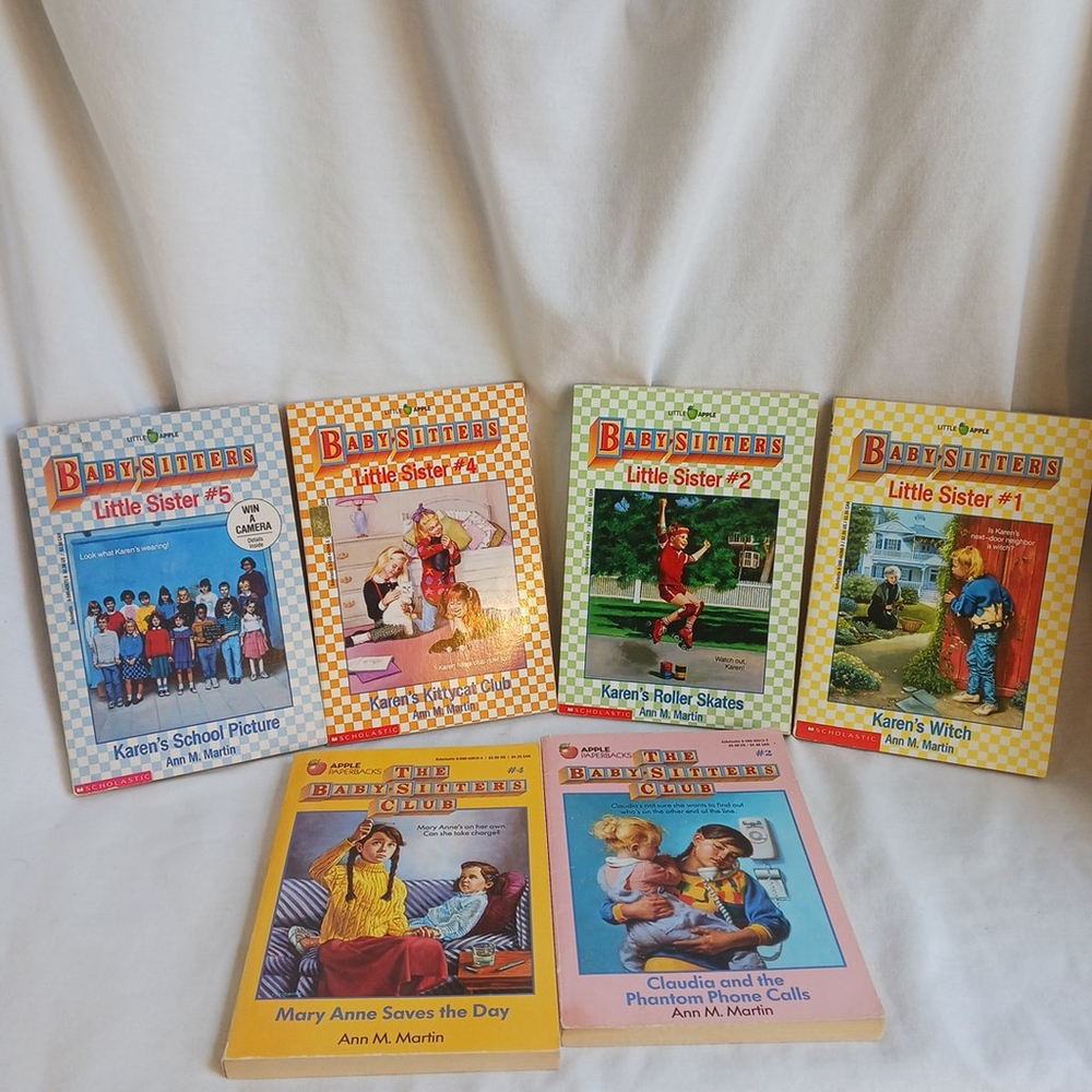 Vintage Baby Sitters Club Books Lot of 6 Paperback